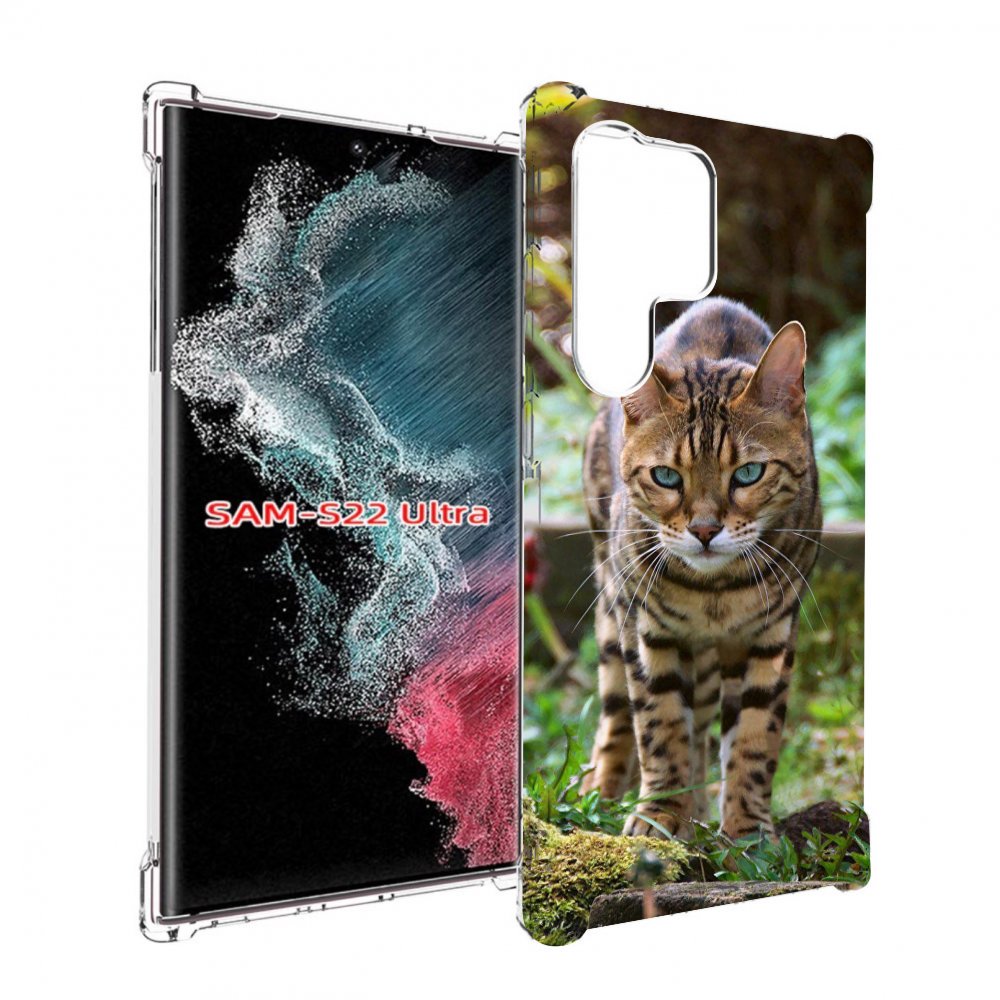 

Чехол MyPads порода кошка бенгальская для Samsung Galaxy S23 Ultra, Прозрачный, Tocco