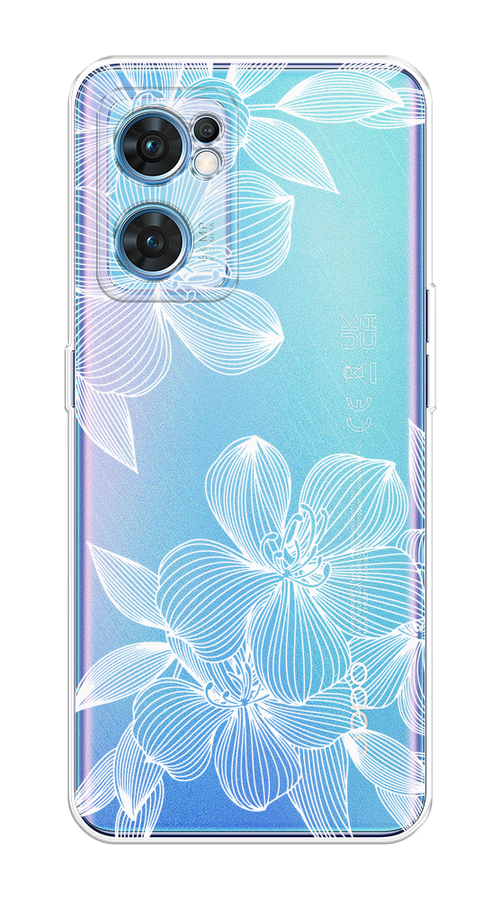 

Чехол на Oppo Find X5 Lite "Крокус", Белый;прозрачный, 259850-1