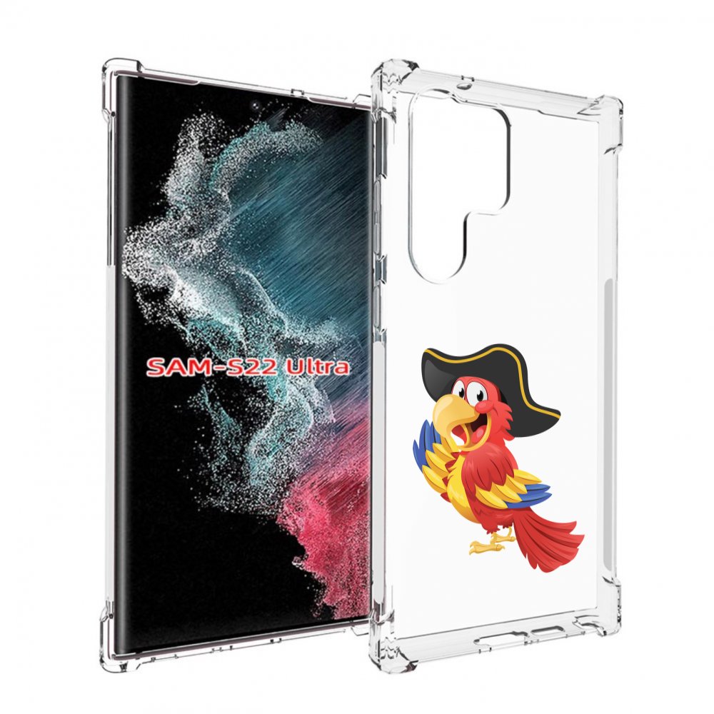 

Чехол MyPads попугай-пират для Samsung Galaxy S23 Ultra, Прозрачный, Tocco