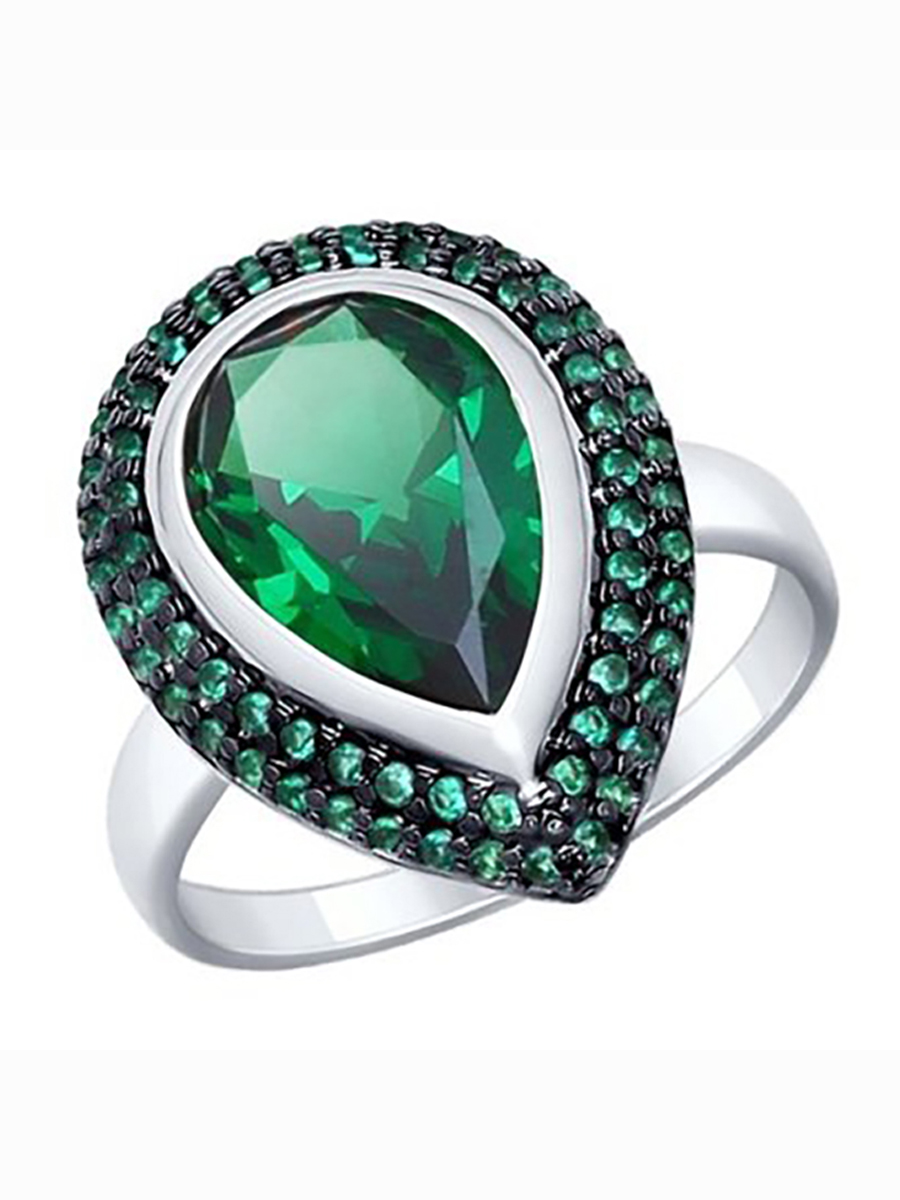 

Кольцо женское из серебра с ситаллом, фианитом 585Gold 701010878, р, 701010878