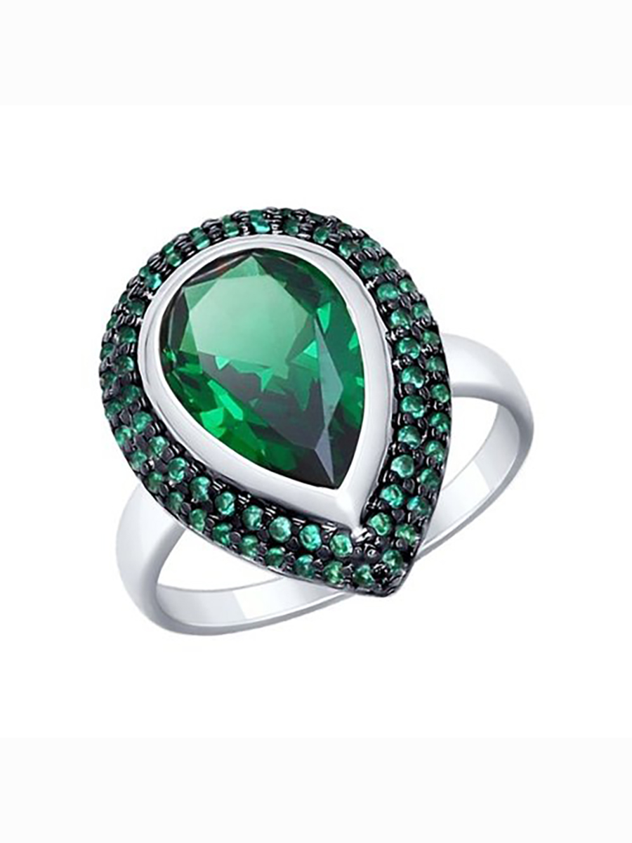 

Кольцо женское из серебра с ситаллом 585Gold 701010879, р, 701010879