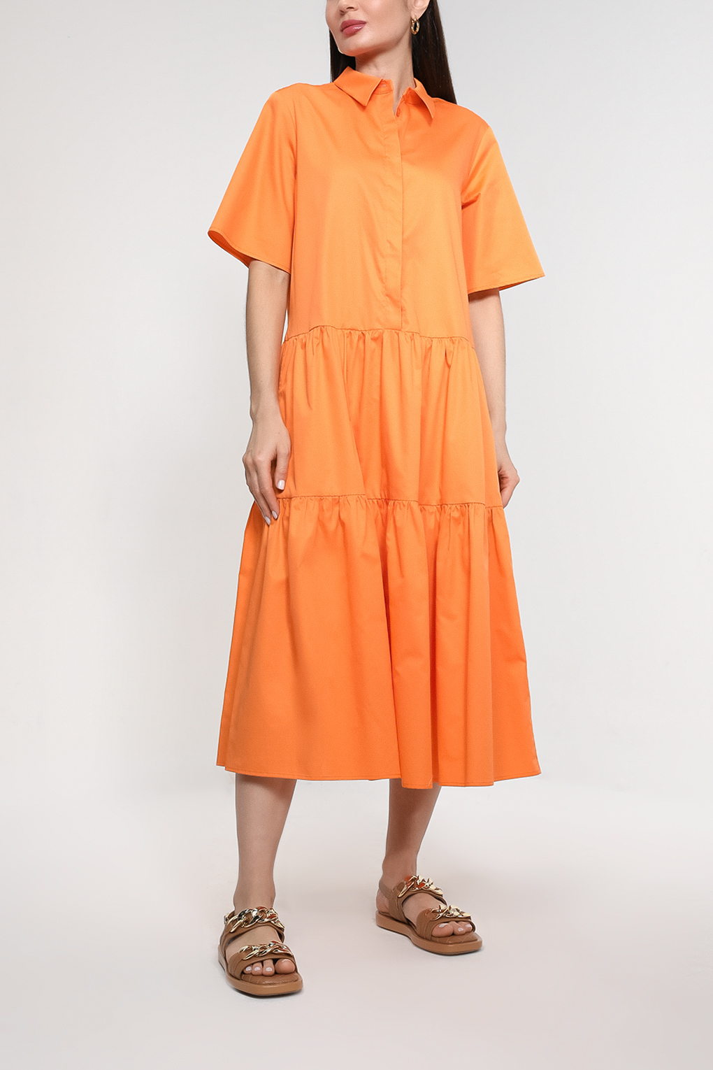 

Платье женское SABRINA SCALA SS23045258CD оранжевое XS, Оранжевый, SS23045258CD