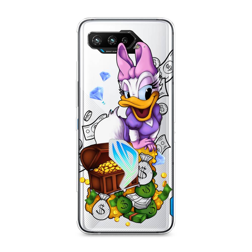 

Чехол на Asus ROG Phone 5 "Rich Daisy Duck", Коричневый;белый;фиолетовый, 44550-6
