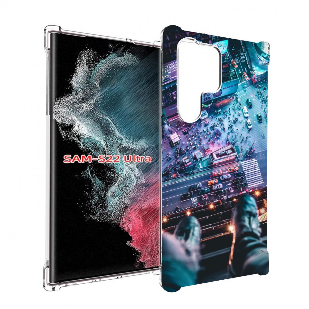 

Чехол MyPads парень на крыше для Samsung Galaxy S23 Ultra, Прозрачный, Tocco