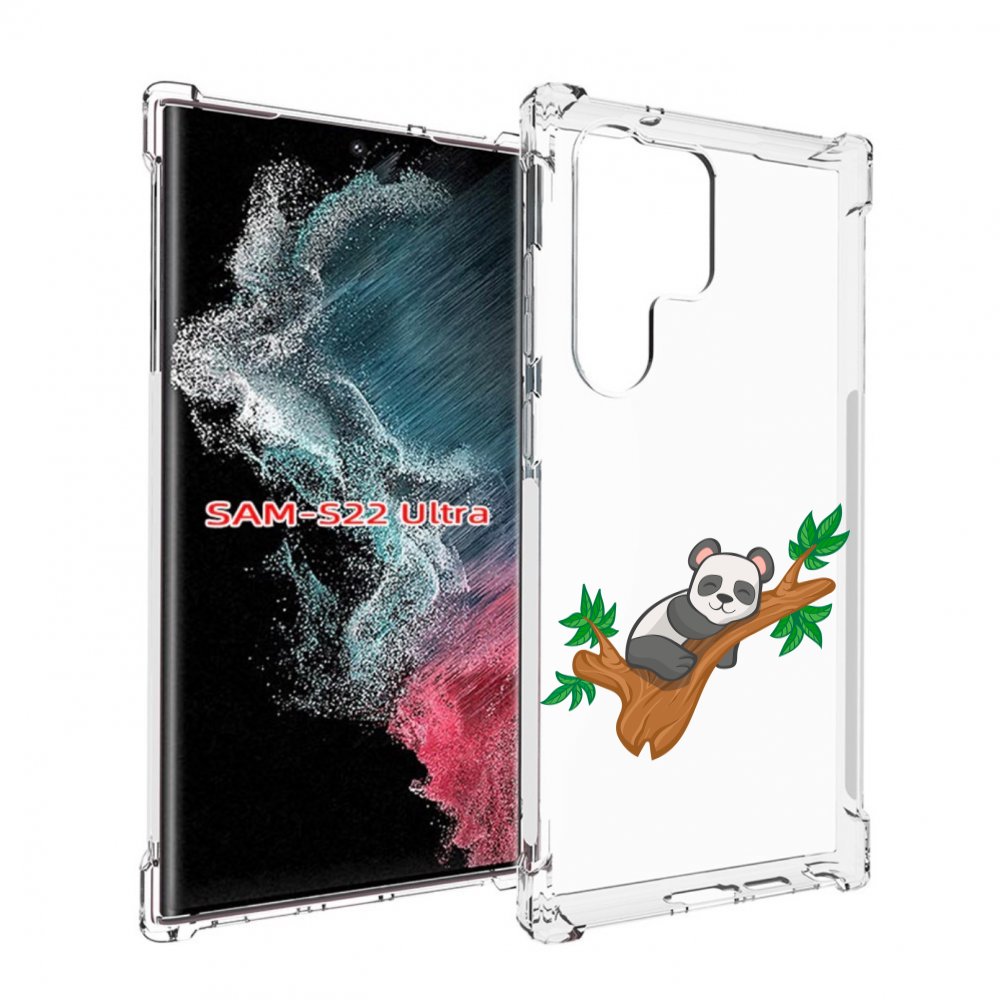 

Чехол MyPads панда-на-деревце для Samsung Galaxy S23 Ultra, Прозрачный, Tocco