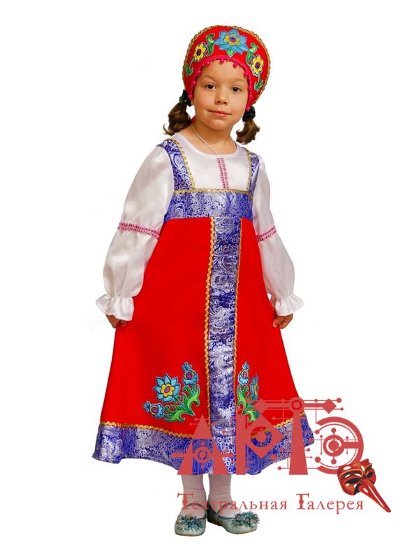 

Костюм "Русская красавица" (Цв: Разноцветный Размер: 32), 202192-11