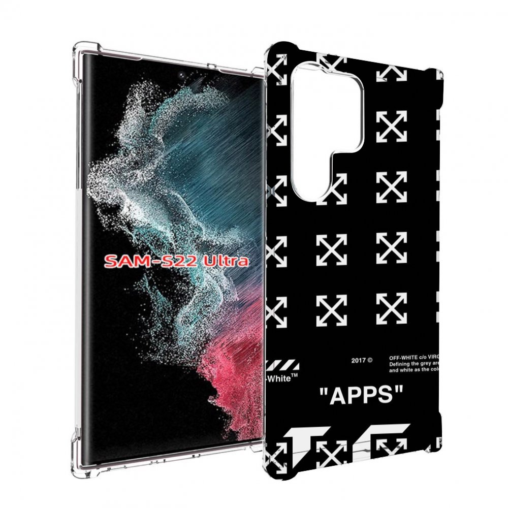 

Чехол MyPads оф-вайт-значки для Samsung Galaxy S23 Ultra, Прозрачный, Tocco