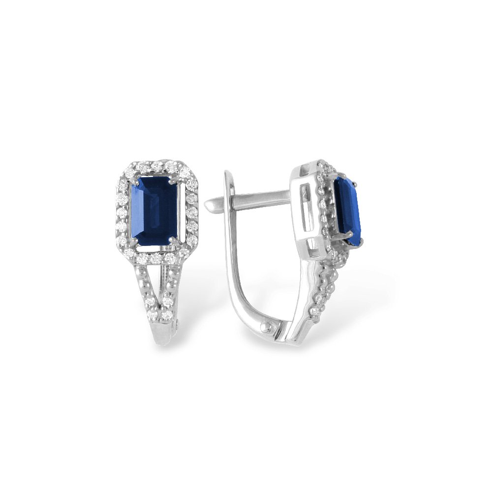 

Серьги из красного золота с сапфиром, бриллиантом 585Gold 102005381, 102005381