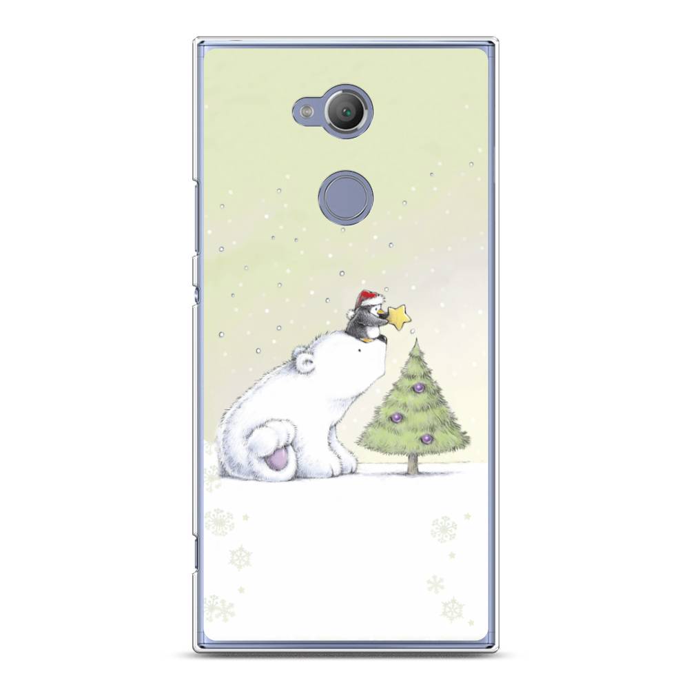

Чехол на Sony Xperia XA2 Ultra "Украшение елки", Белый;бежевый, 53250-5