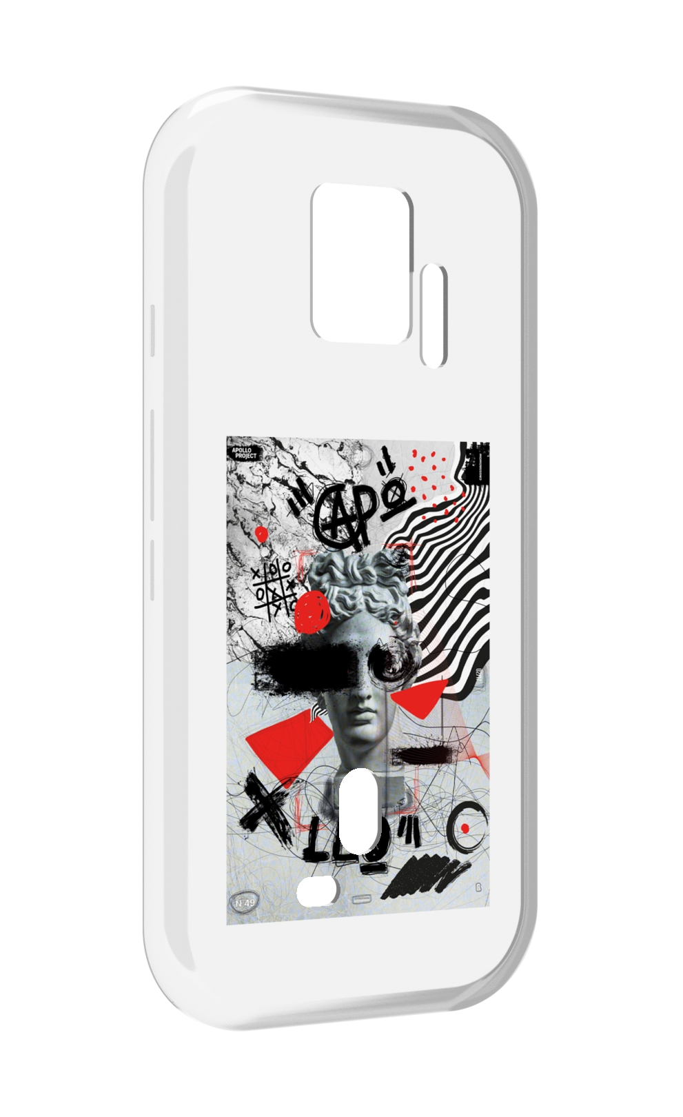 

Чехол MyPads стрит арт статуя для ZTE Nubia Red Magic 7S Pro, Прозрачный, Tocco