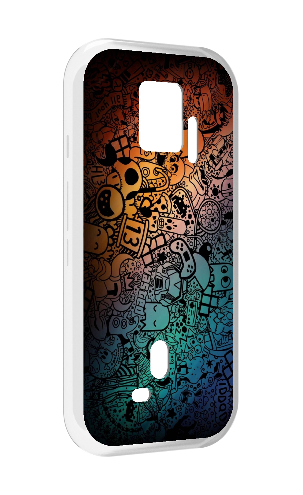 

Чехол MyPads стикеты в тени для ZTE Nubia Red Magic 7S Pro, Прозрачный, Tocco