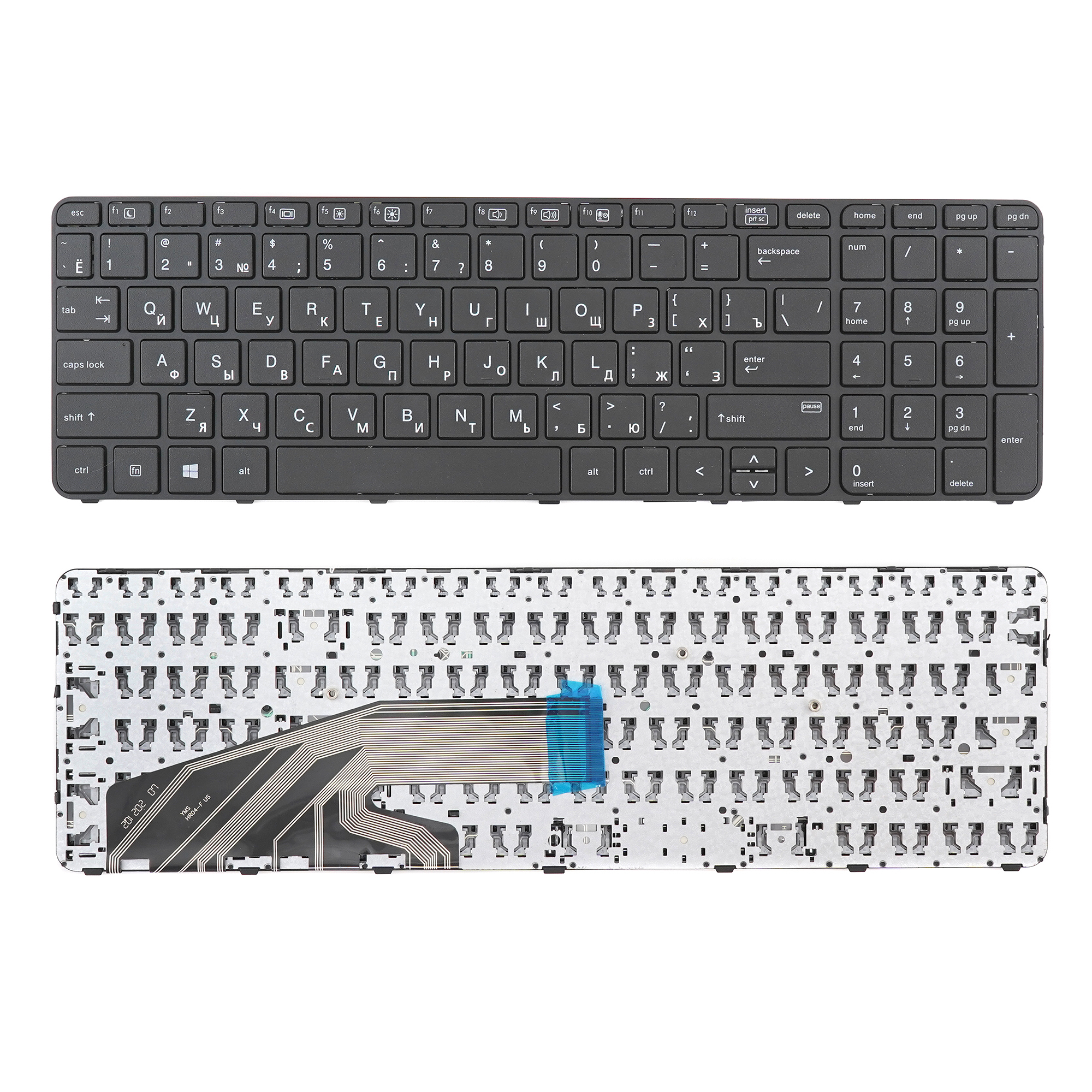 

Клавиатура Azerty для ноутбука HP ProBook 450 G3/ 455 G3/ 470 G3 черная с рамкой, V151646AS1