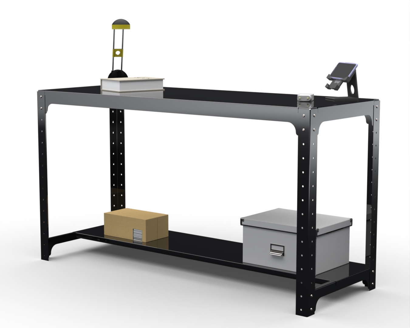 

Стол металлический Metalex серия KIT 750х1200х600 (одна полка) (черный)