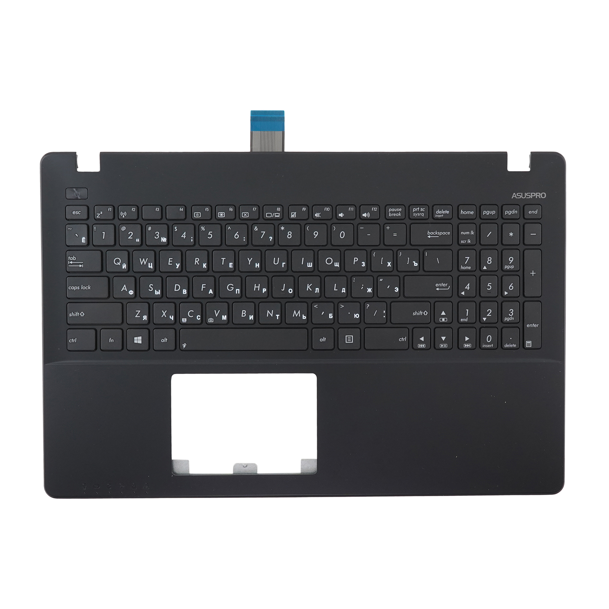 

Клавиатура Azerty для ноутбука Asus X550 черная с топкейсом, 13NB03VBAP0301