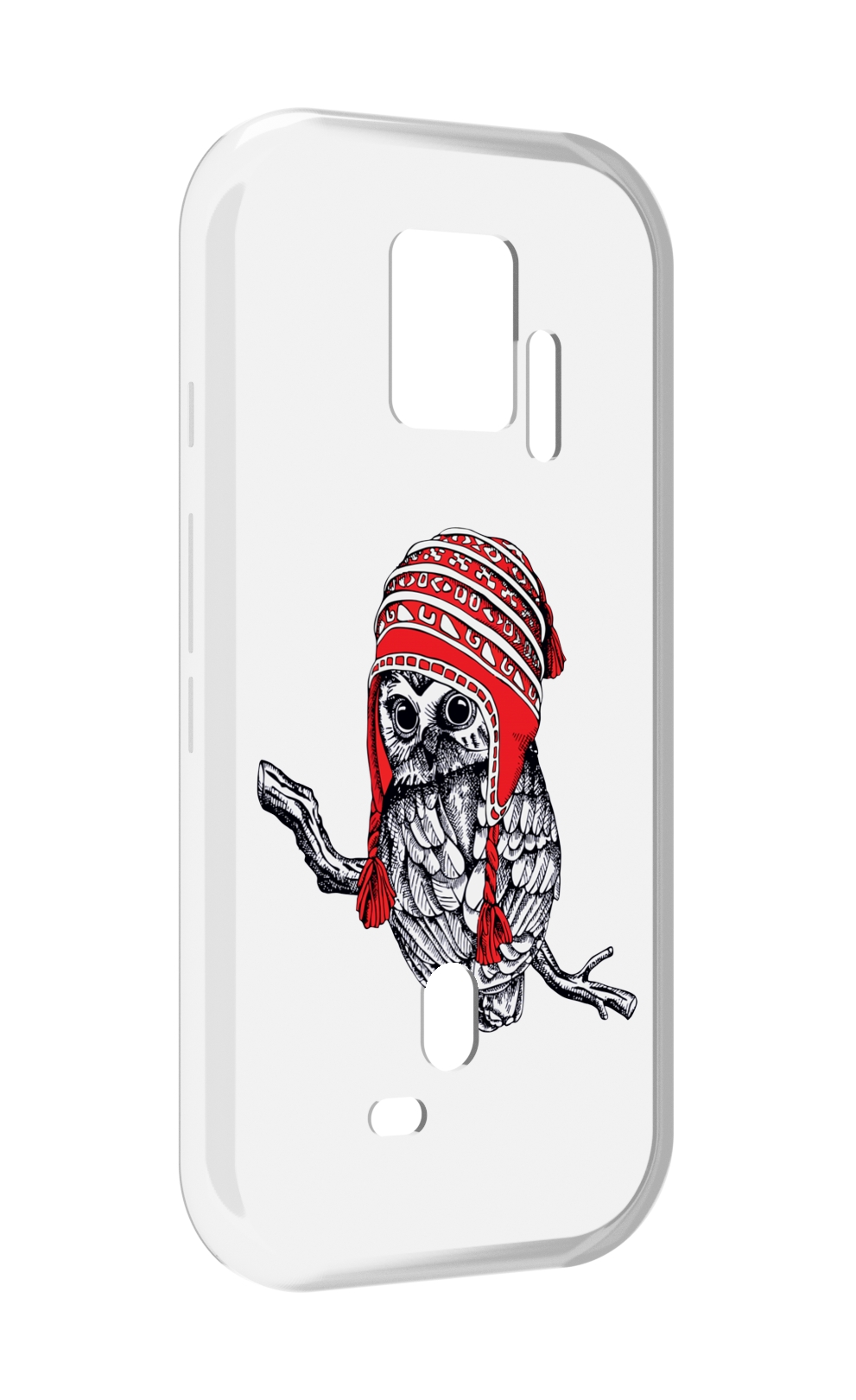 

Чехол MyPads сова-в-красной-шапке-на-веточке для ZTE Nubia Red Magic 7S Pro, Прозрачный, Tocco