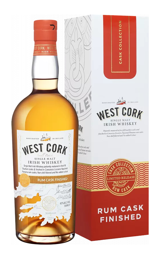 Виски West Cork Rum Cask, 0.7 л