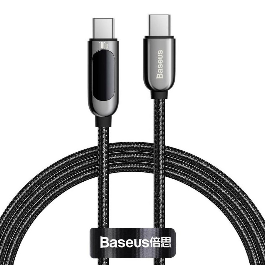 

Кабель Baseus USB Type-C - USB Type-C 1 м черный