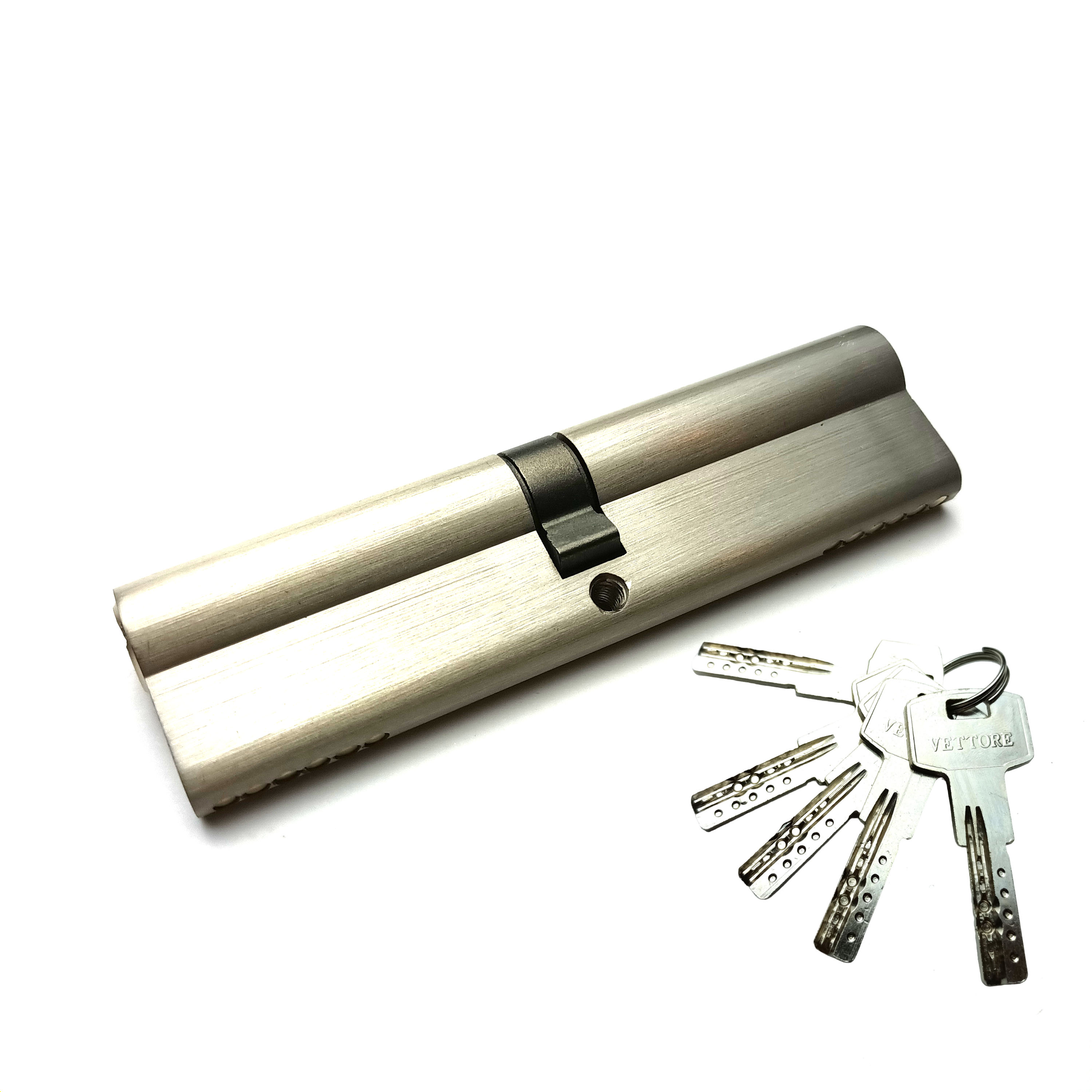 

Цилиндровый механизм (Личинка замка) Vettore 120 мм, ключ-ключ, Никель