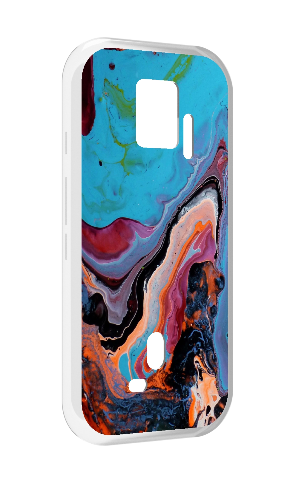 

Чехол MyPads смешанные краски для ZTE Nubia Red Magic 7S Pro, Прозрачный, Tocco