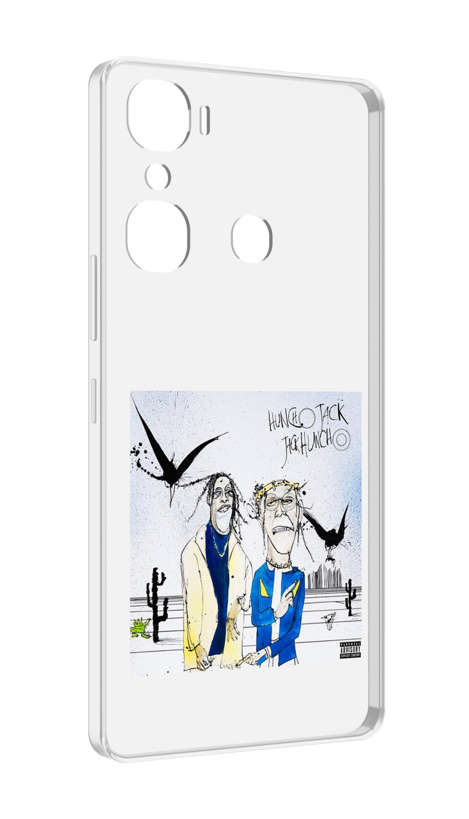 

Чехол MyPads Travis Scott & Quavo - Huncho Jack, Jack Huncho для Infinix Hot 12 Pro, Прозрачный, Tocco