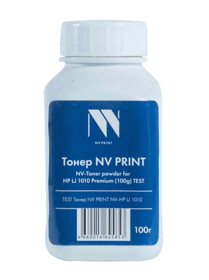 

Тонер NVP для HP 1010, M1005mfp (100г), Черный, NV-1010-PR-TEST100G
