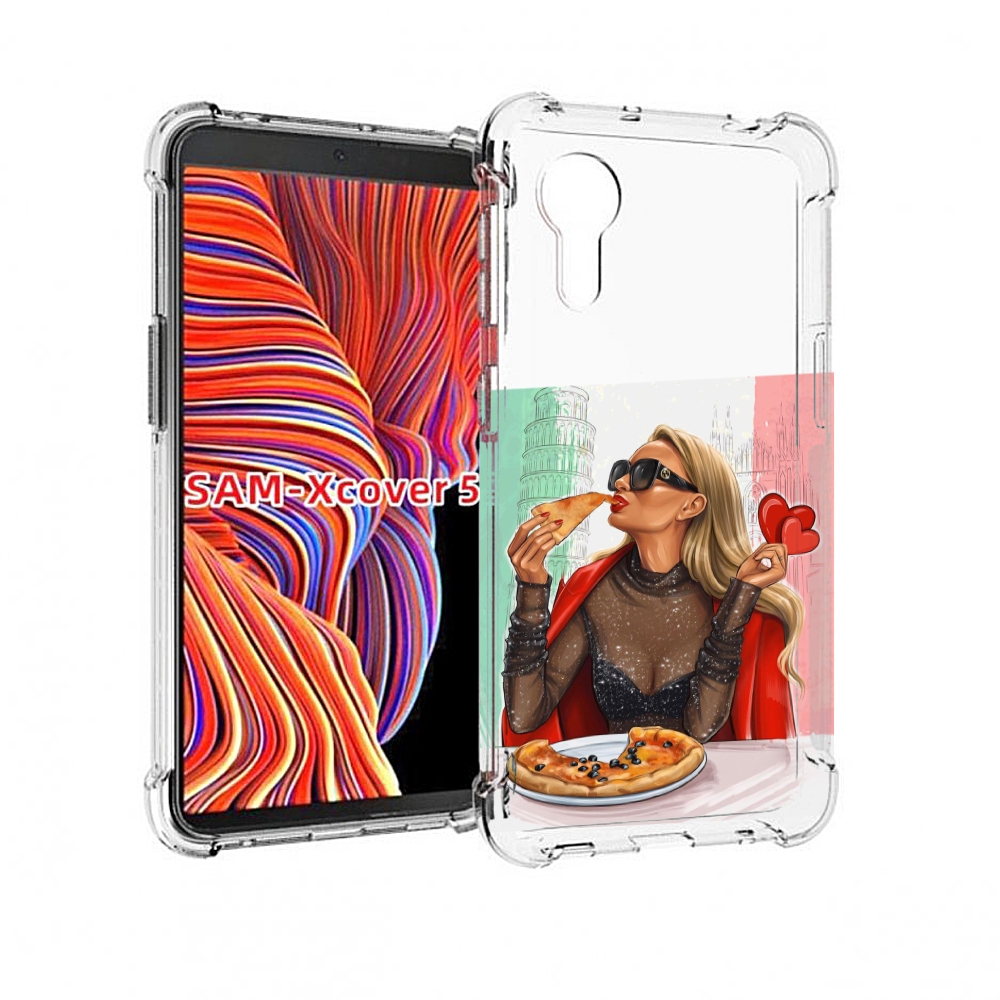 

Чехол MyPads любительница-пиццы женский для Samsung Galaxy Xcover 5, Прозрачный, Tocco