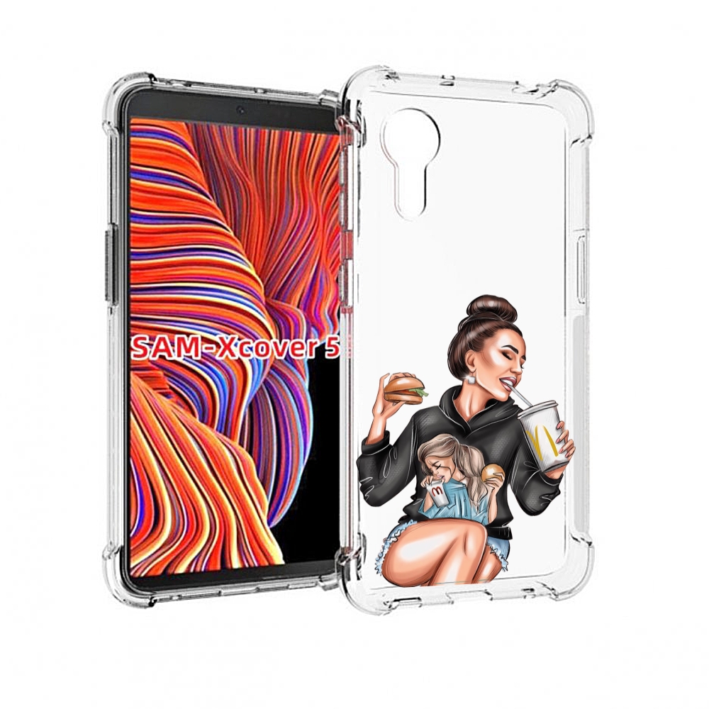 

Чехол MyPads любительница-макдональдс женский для Samsung Galaxy Xcover 5, Прозрачный, Tocco