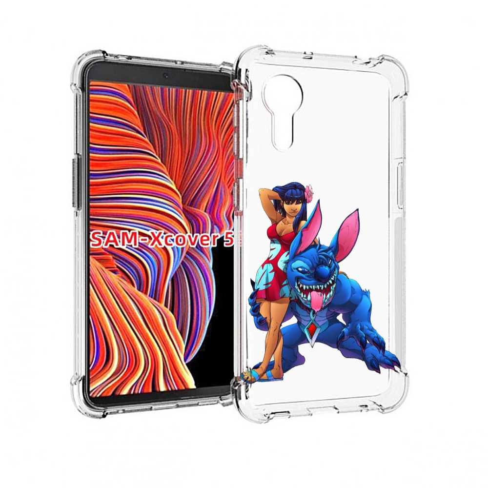 

Чехол MyPads лило и накаченный стич детский для Samsung Galaxy Xcover 5, Прозрачный, Tocco