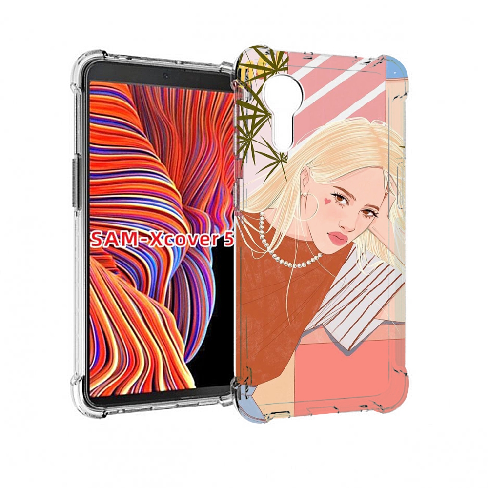 

Чехол MyPads летняя-девочка женский для Samsung Galaxy Xcover 5, Прозрачный, Tocco