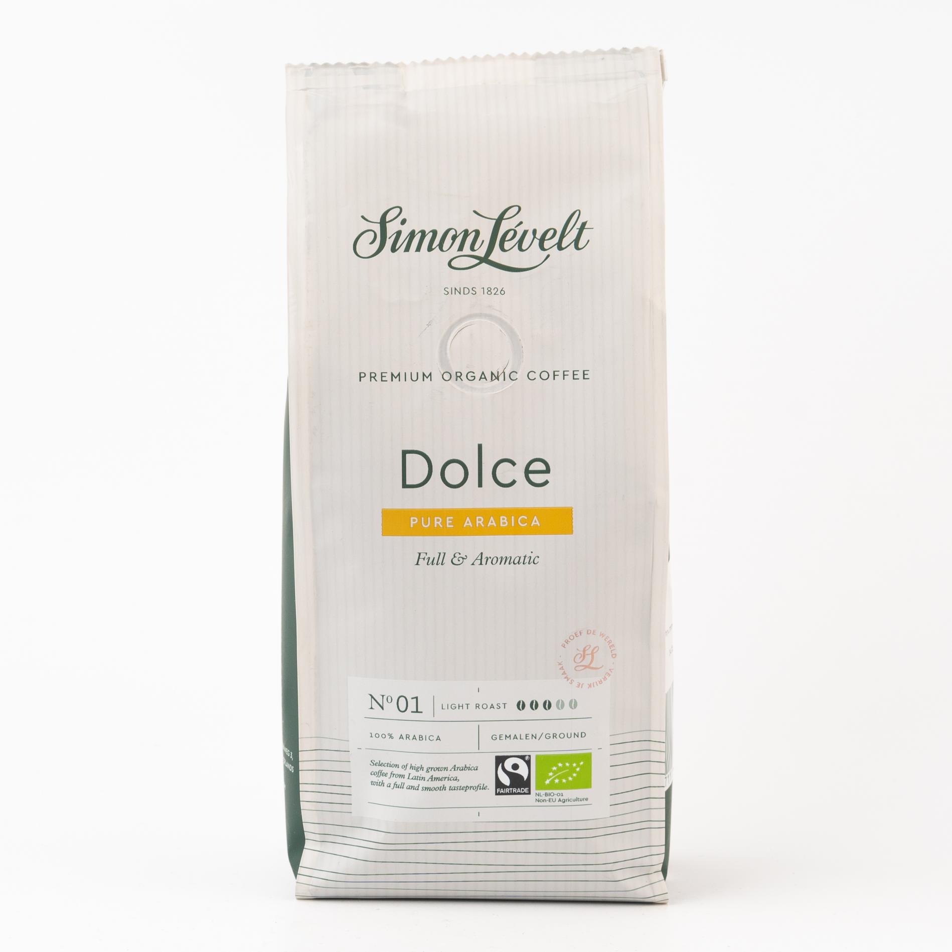 

Simon Levelt Кофе натуральный жареный молотый DOLCE (100% Арабика) БИО - 250 г