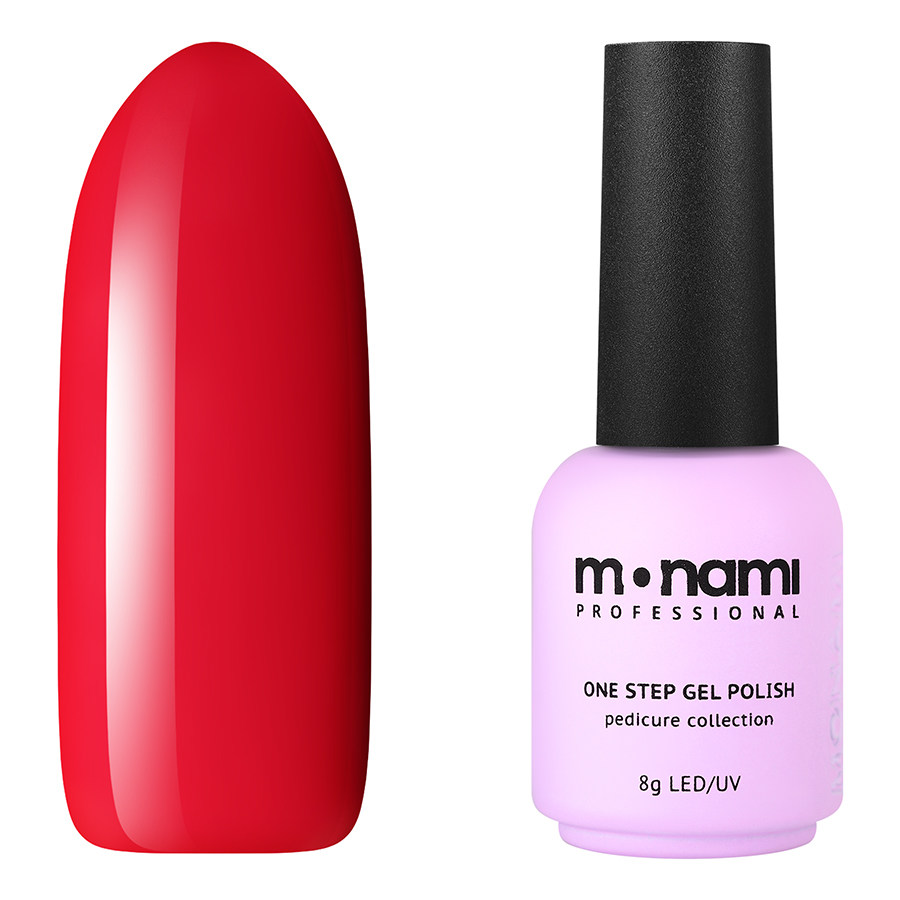 

Гель-лак Monami Professional Однофазный Pedicure Collection 28 8 г, Красный