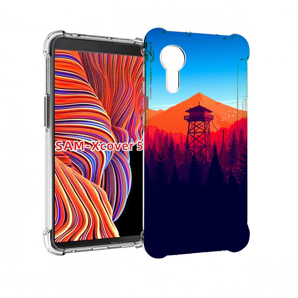 

Чехол MyPads лес с оранжевыми горами для Samsung Galaxy Xcover 5, Прозрачный, Tocco
