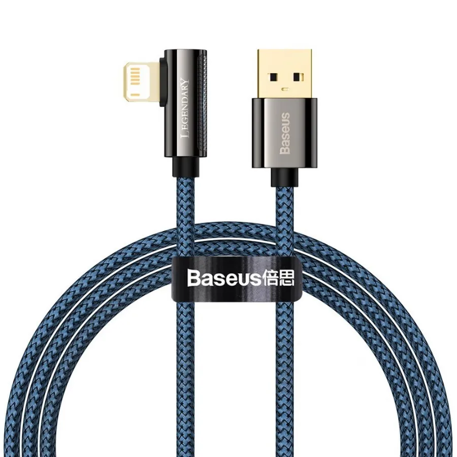 фото Кабель baseus legend series usb - lightning 2.4a 1m blue (cacs000003)