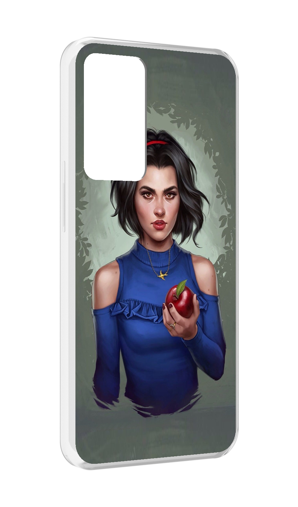 

Чехол MyPads девушка-с-яблоком женский для OPPO Reno 8 Lite, Прозрачный, Tocco