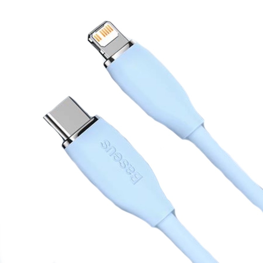 Кабель Baseus Jelly Type-C - Lightning 20W, 2 м, голубой (CAGD020103)