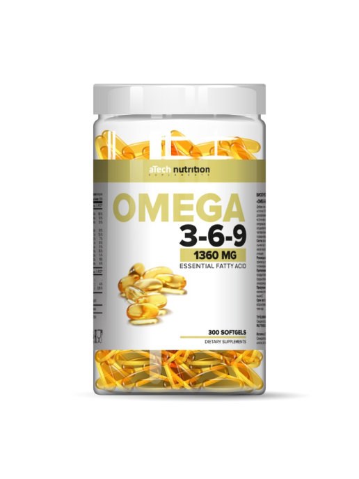 Купить Омега 3-6-9 1360 мг, Омега 3-6-9 aTech Nutrition капсулы 1360 мг 300 шт.