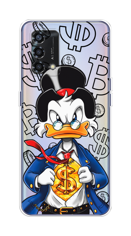 

Чехол на Oppo Reno 6 Lite "Scrooge Goldman", Черный;белый;синий, 259550-1