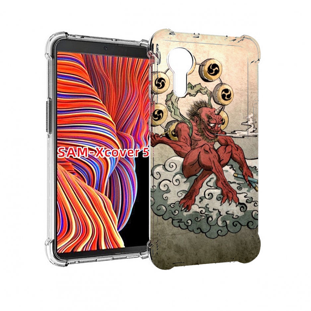 

Чехол MyPads красный чертик на облаке для Samsung Galaxy Xcover 5, Прозрачный, Tocco