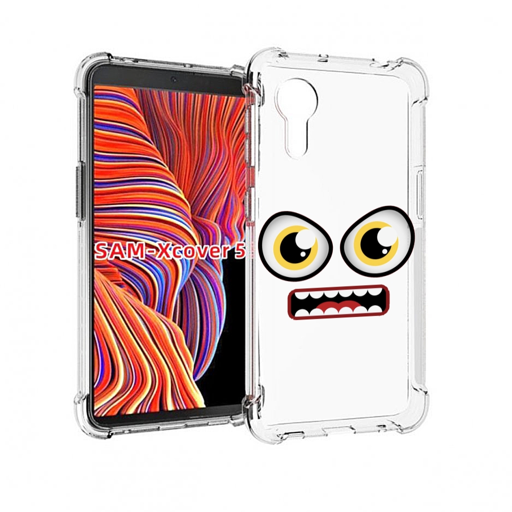 

Чехол MyPads красный злой смайлик для Samsung Galaxy Xcover 5, Прозрачный, Tocco
