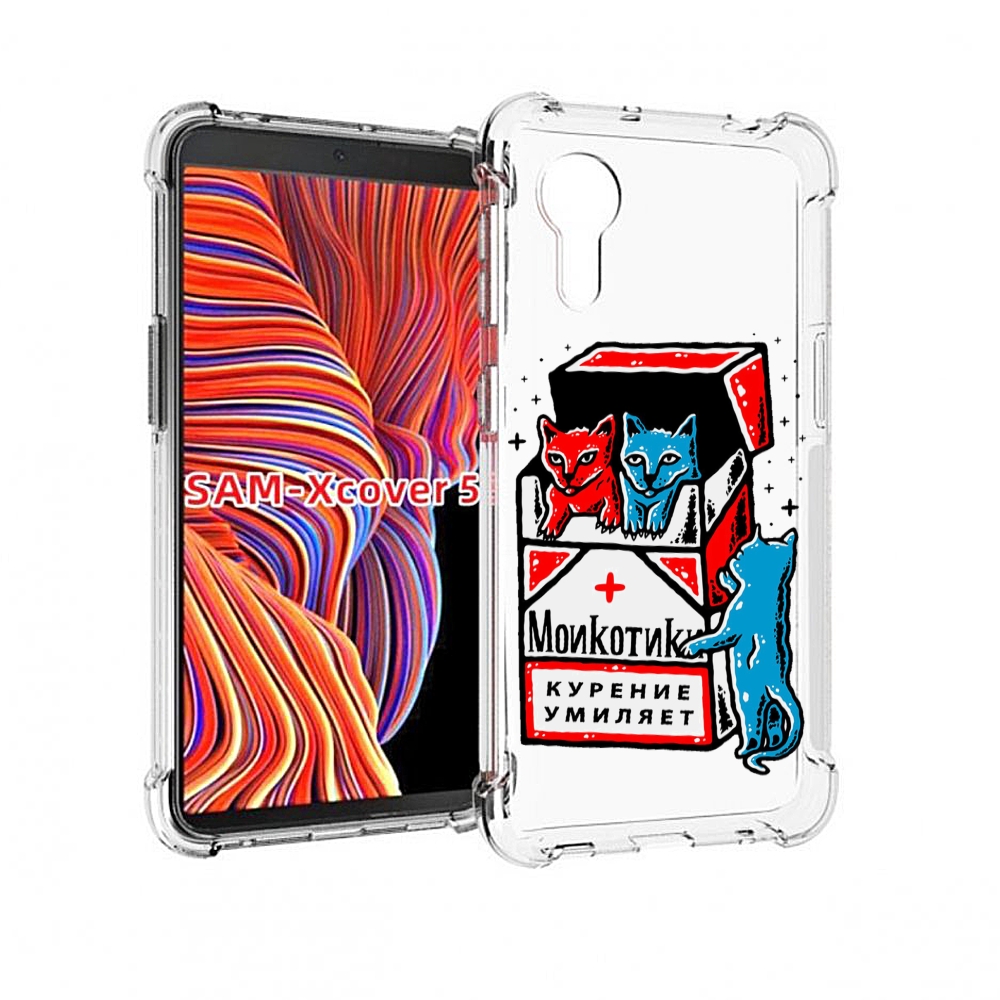 

Чехол MyPads красно-синие-коты для Samsung Galaxy Xcover 5, Прозрачный, Tocco