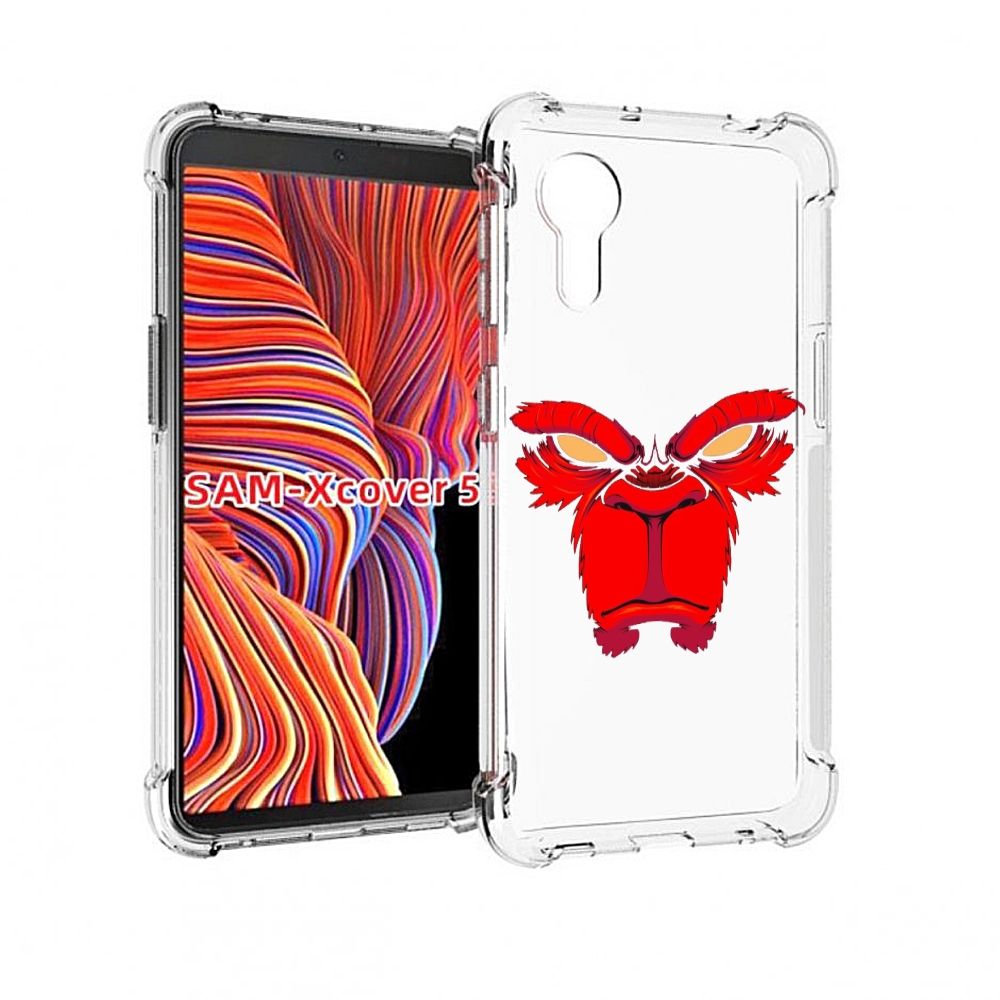 

Чехол MyPads красная обезьяна в темноте для Samsung Galaxy Xcover 5, Прозрачный, Tocco