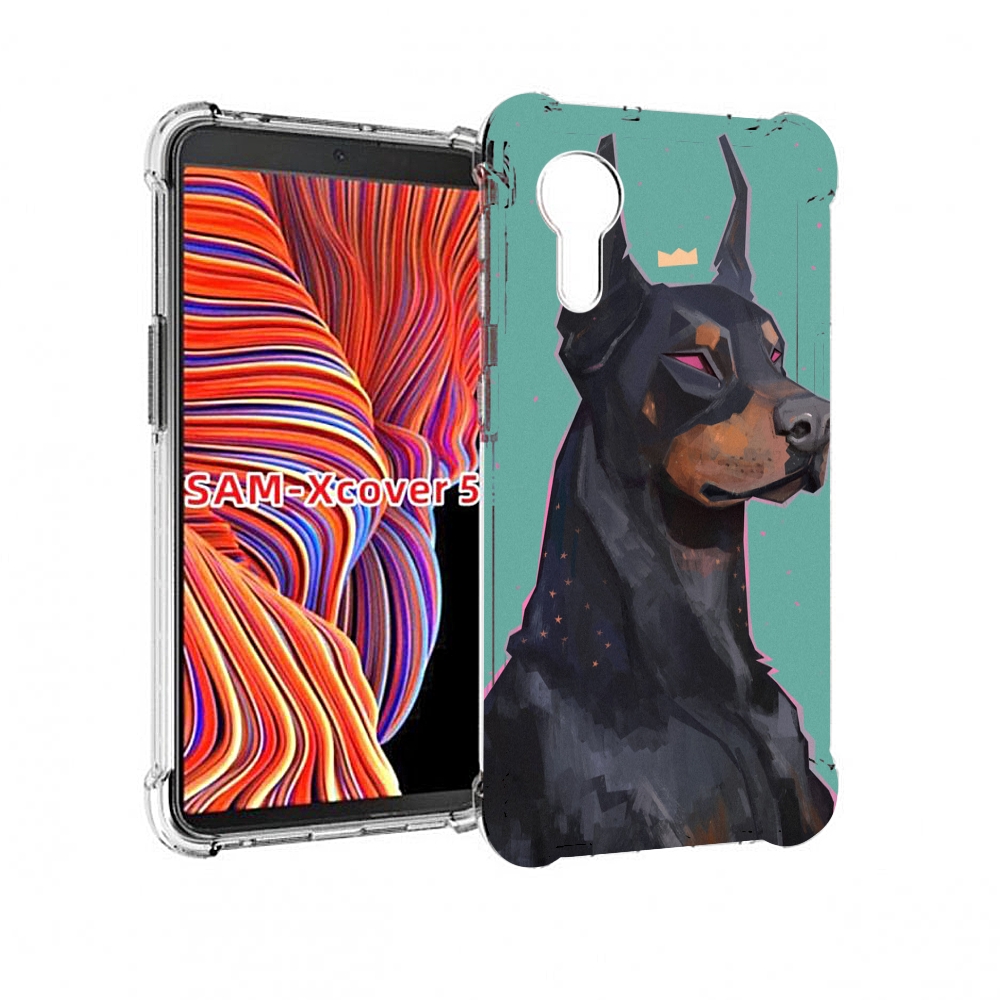

Чехол MyPads красивый-доберман для Samsung Galaxy Xcover 5, Прозрачный, Tocco