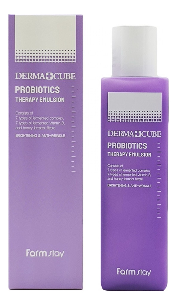 Эмульсия FarmStay Derma Cube Probiotics Therapy Emulsion с пробиотиками (200 мл) аквариумный комплекс biorb cube 60 mcr бесшовный прозрачный 60л