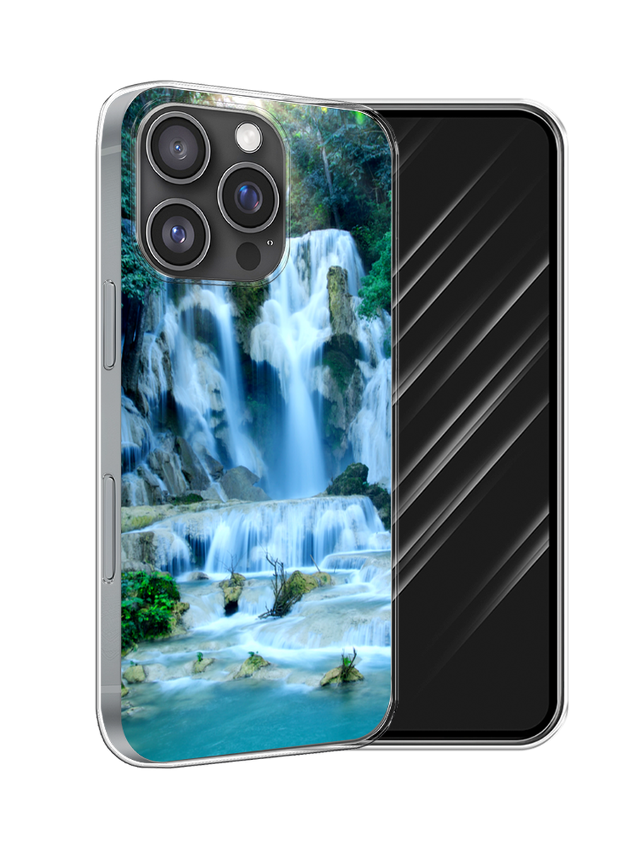 

Чехол Awog на Apple iPhone 16 Pro "Водопад 8", Голубой;зеленый, 16250-1