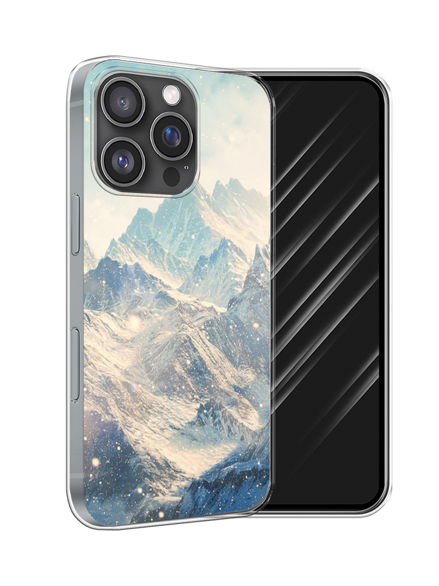 

Чехол Awog на Apple iPhone 16 Pro "Горы 4", Бирюзовый, 16250-1