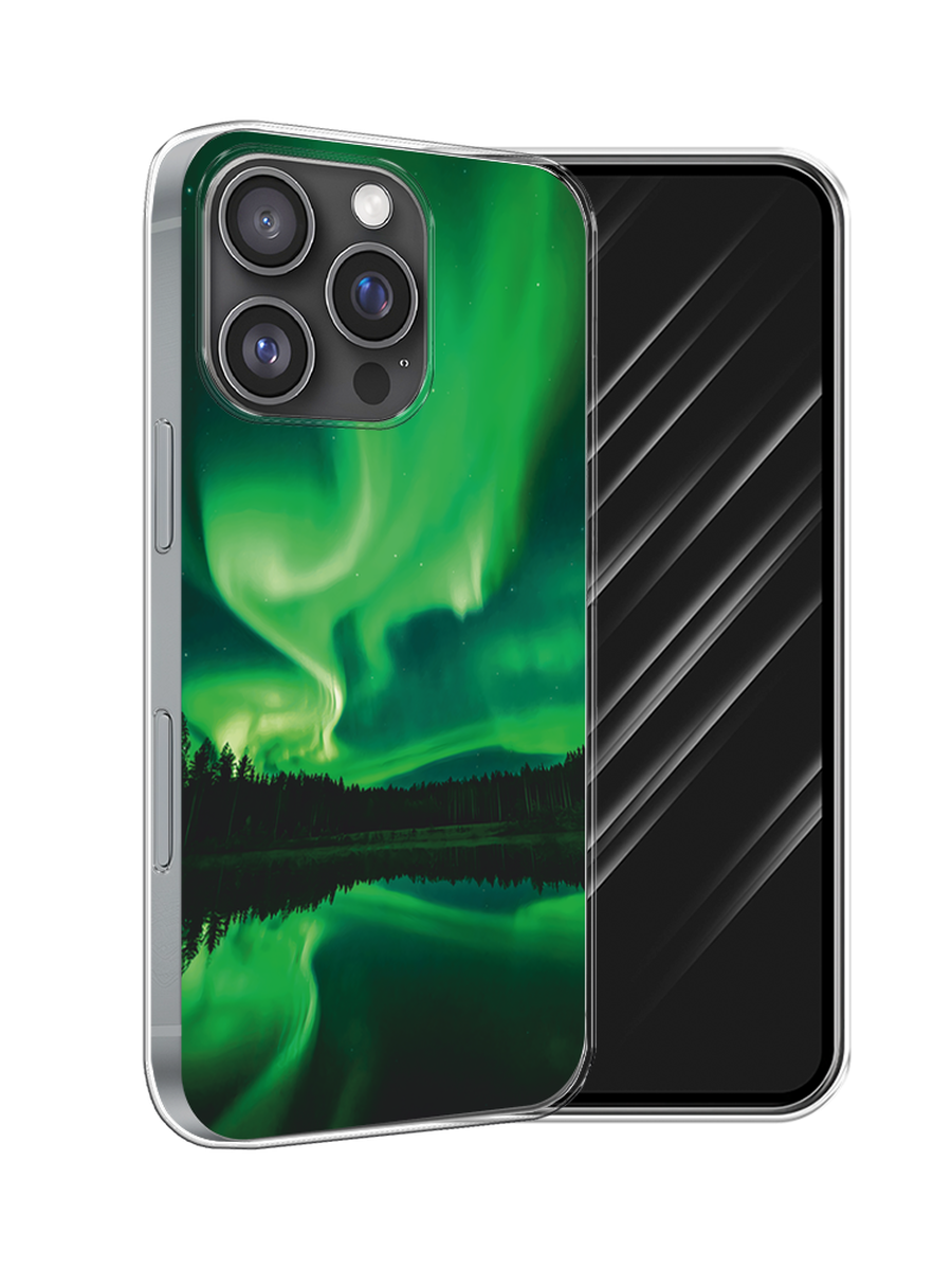 

Чехол Awog на Apple iPhone 16 Pro "Ночные пейзажи 7", Зеленый;черный, 16250-1