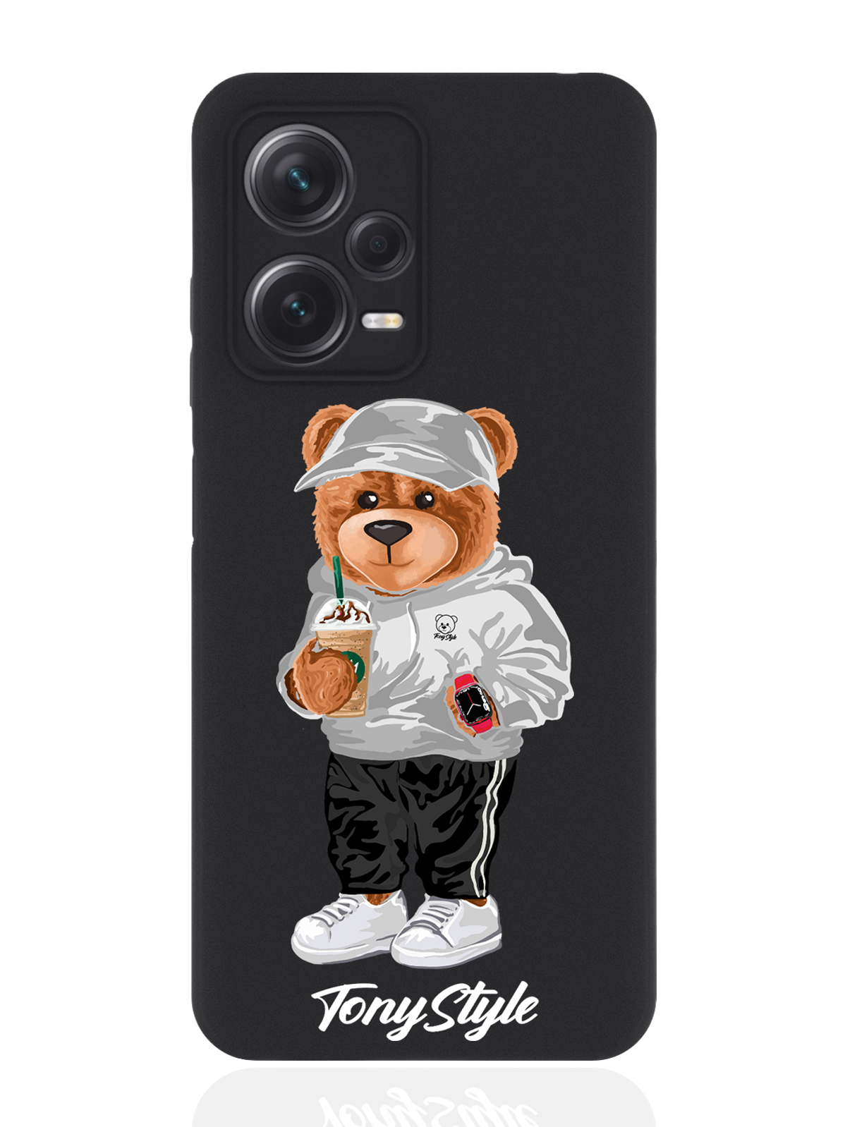 

Чехол для Xiaomi Redmi Note 12 Pro Plus (5G) Tony Style с кофе черный, Серый;белый;черный