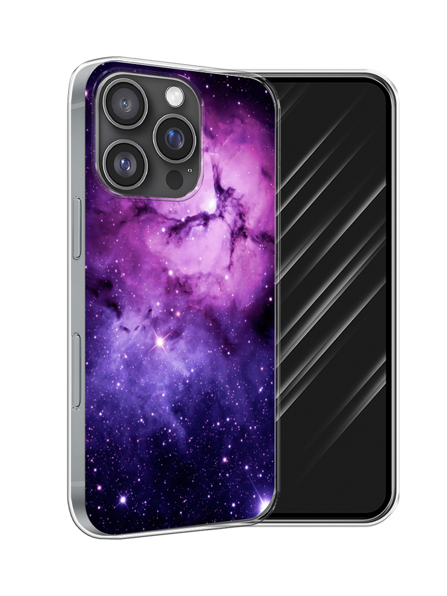 

Чехол Awog на Apple iPhone 16 Pro "Космос 18", Фиолетовый;черный;белый, 16250-1