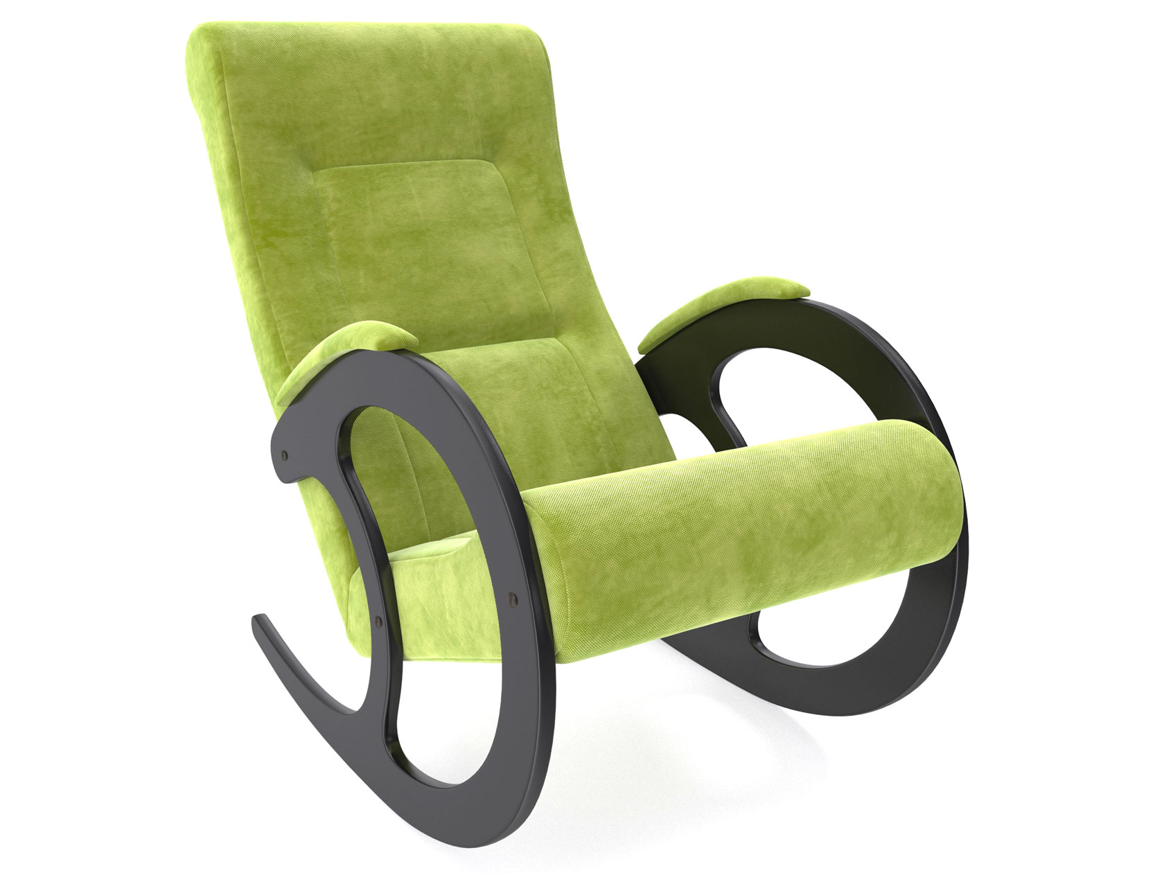 

Кресло-качалка Блуа КР Verona Apple Green, велюр, Венге