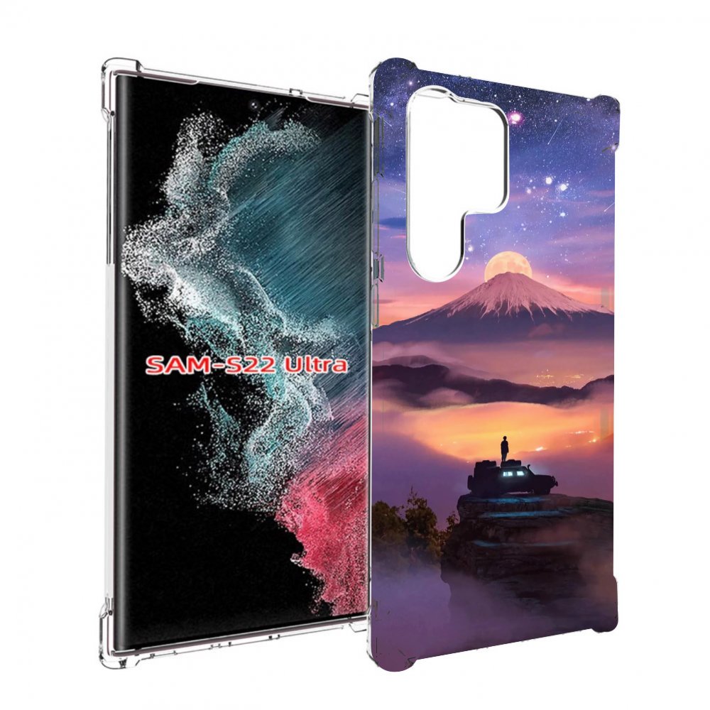 

Чехол MyPads ночь-в-горах для Samsung Galaxy S23 Ultra, Прозрачный, Tocco